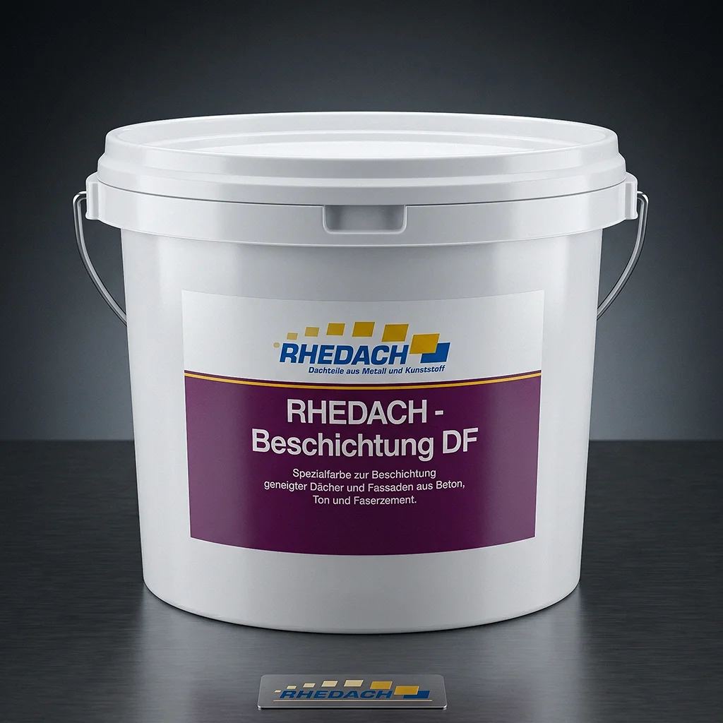 Spezialfarbe Beschichtung DF für die Dachbeschichtung geneigter Dächer und Fassaden aus Beton, Ton und Faserzement