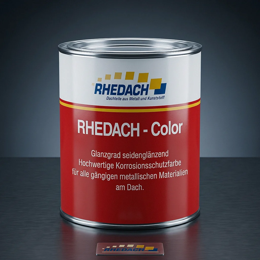Korrosionsschutzfarbe Color seidenglänzend für die Dachbeschichtung metallischer Materialien am Dach