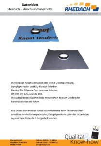 Datenblatt Flachdach-Anschlussmanschette (Datei, öffnet in neuem Tab)