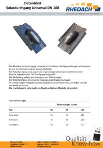 Datenblatt Solardurchgang Universal DN 100 (Datei, öffnet in neuem Tab)