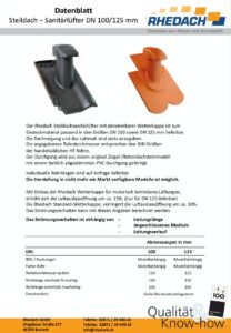 Datenblatt Steildachsanitärlüfter DN 125 (Datei, öffnet in neuem Tab)