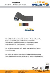 Datenblatt Wandanschlussrolle (Datei, öffnet in neuem Tab)